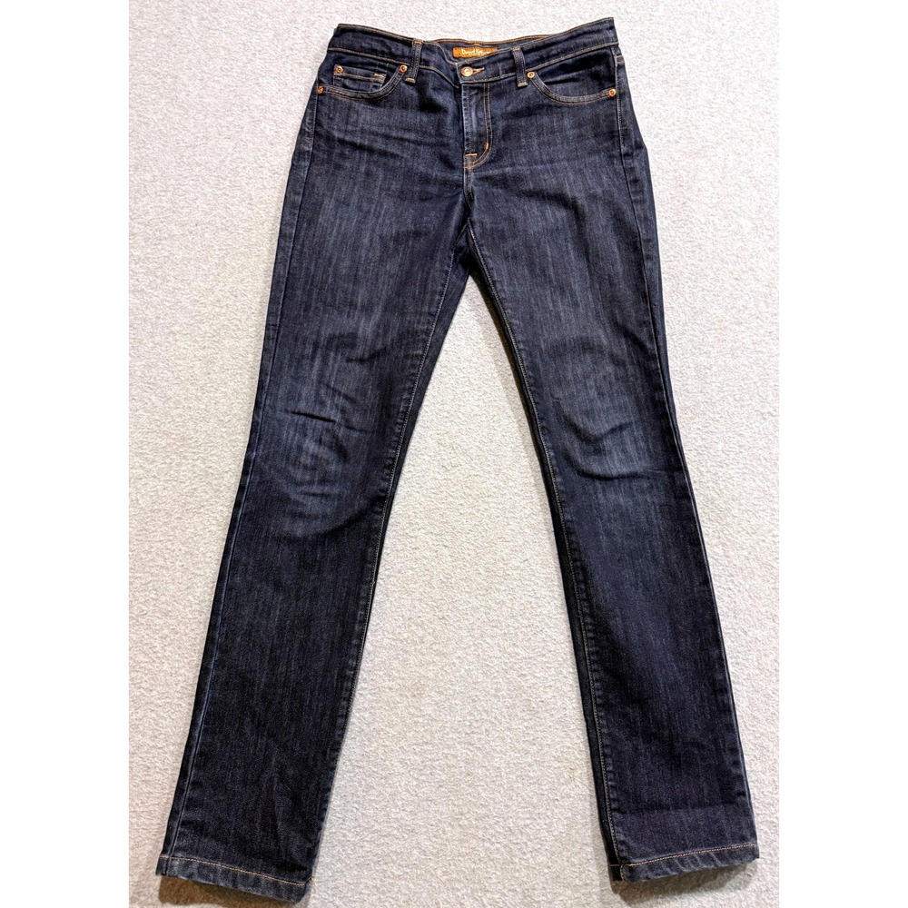 David Kahn Womens Dark Wash Straight Leg Jeans Indigo Denim Size 29 x 31